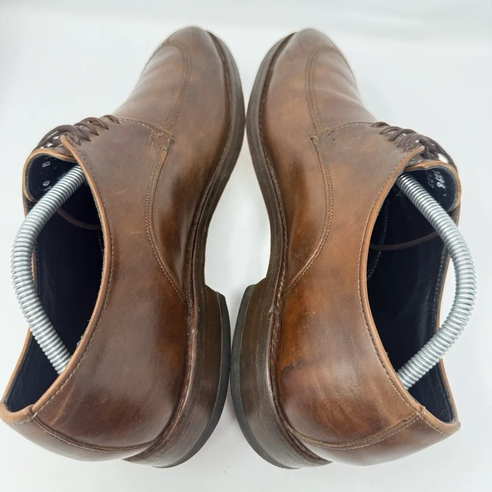 Allen Edmonds Crosby Street Split‎ Toe Derby Shoes Brown Leather USA 10B 2296